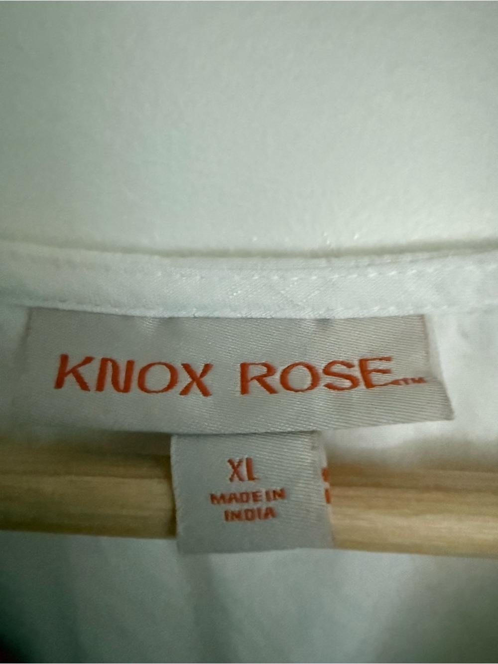 Knox Rose White Embroidered V-Neck dress with Multicolor Stripes - Picture 3 of 4